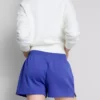 Loungeshorts i bomull med delad fåll