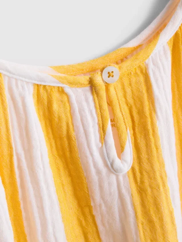 Love to Lounge randig pyjamas-cami med volanger