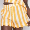 Love to Lounge randiga pyjamasar med volanger