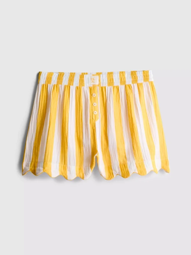 Love to Lounge randiga pyjamasar med volanger
