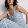 Love to Lounge – ribbad, randig pyjamasar-cami