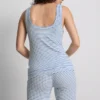 Love to Lounge – ribbad, randig pyjamasar-cami
