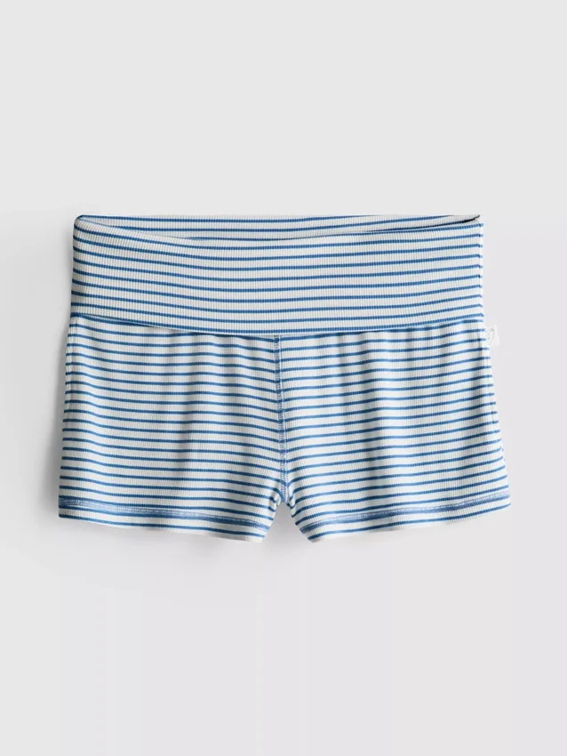 Love to Lounge ribbade randiga pyjamashorts