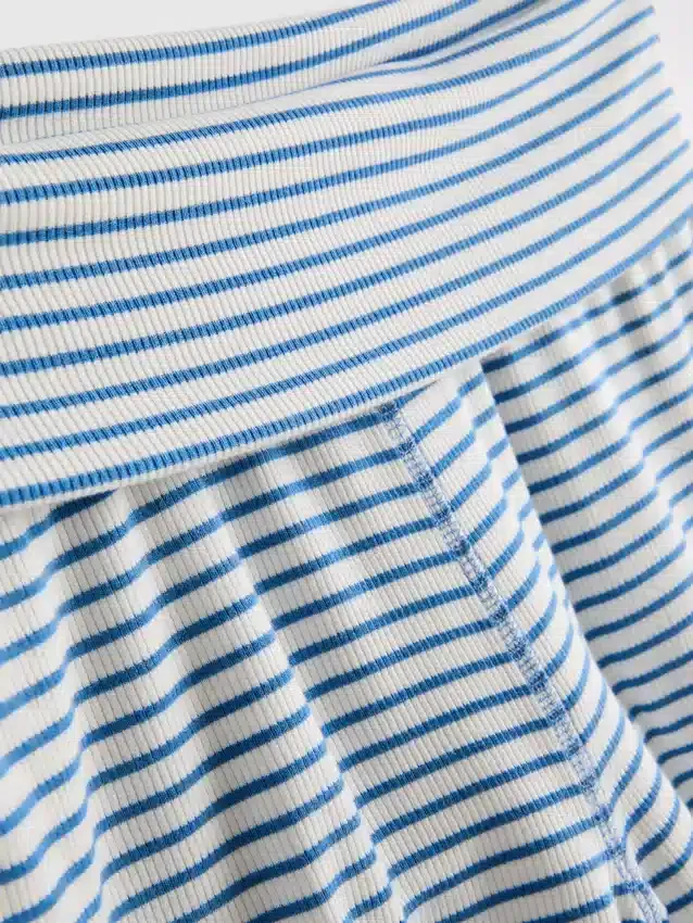 Love to Lounge ribbade randiga pyjamashorts