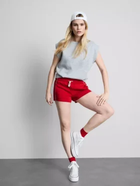 Löparshorts i bomullsrik jersey