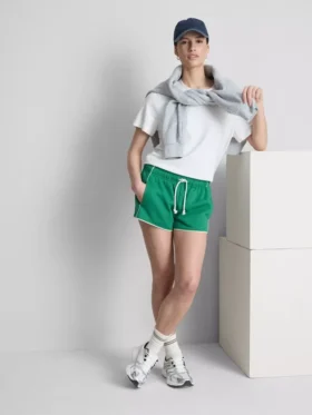 Löparshorts i bomullsrik jersey