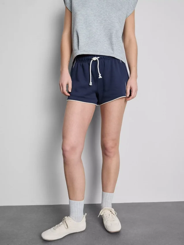 Löparshorts i bomullsrik jersey
