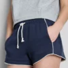 Löparshorts i bomullsrik jersey