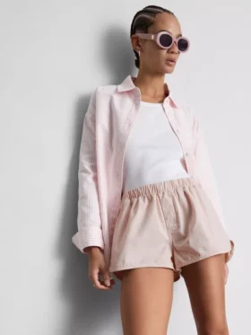 Löpningsshorts i bomullsdenim