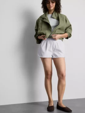 Löpningsshorts i bomullsdenim
