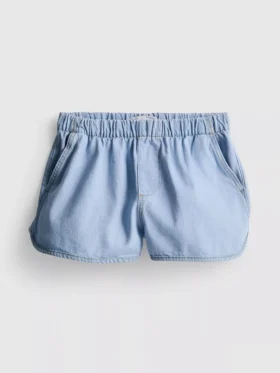 Löpningsshorts i bomullsdenim