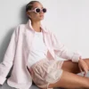 Löpningsshorts i bomullsdenim