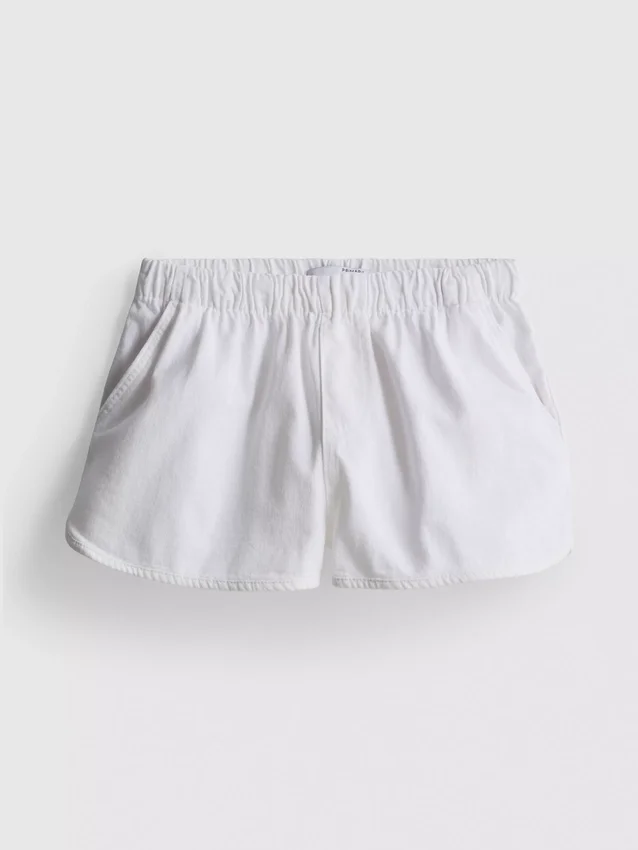 Löpningsshorts i bomullsdenim