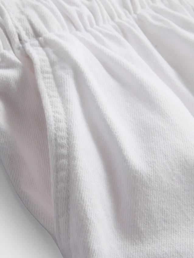 Löpningsshorts i bomullsdenim