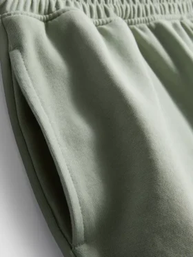 Lösa flygplatsshorts med hög bomullshalt