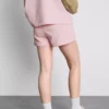 Lösa flygplatsshorts med hög bomullshalt