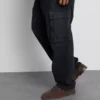 Löst sittande cargo-Jeans med medelhög midja
