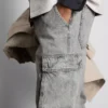 Löst sittande cargo-Jeans med medelhög midja