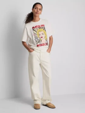 Marilyn Monroe-t-shirt i bomull i oversized-modell