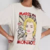 Marilyn Monroe-t-shirt i bomull i oversized-modell