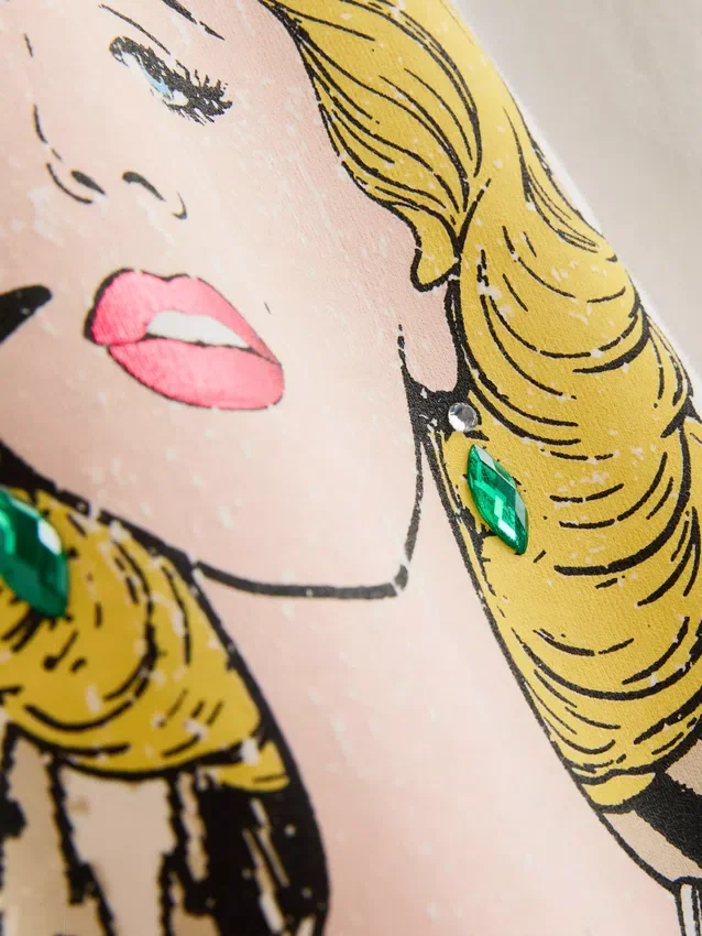 Marilyn Monroe-t-shirt i bomull i oversized-modell