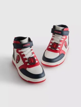 Marvel Spider-Man-sneakers med högt skaft och lysande sulor