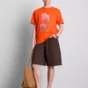 Maura K Spanien – avslappnad T-shirt med tryck