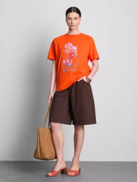 Maura K Spanien – avslappnad T-shirt med tryck
