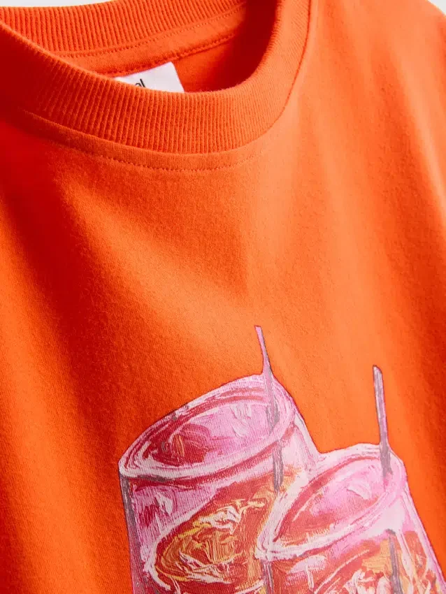 Maura K Spanien – avslappnad T-shirt med tryck