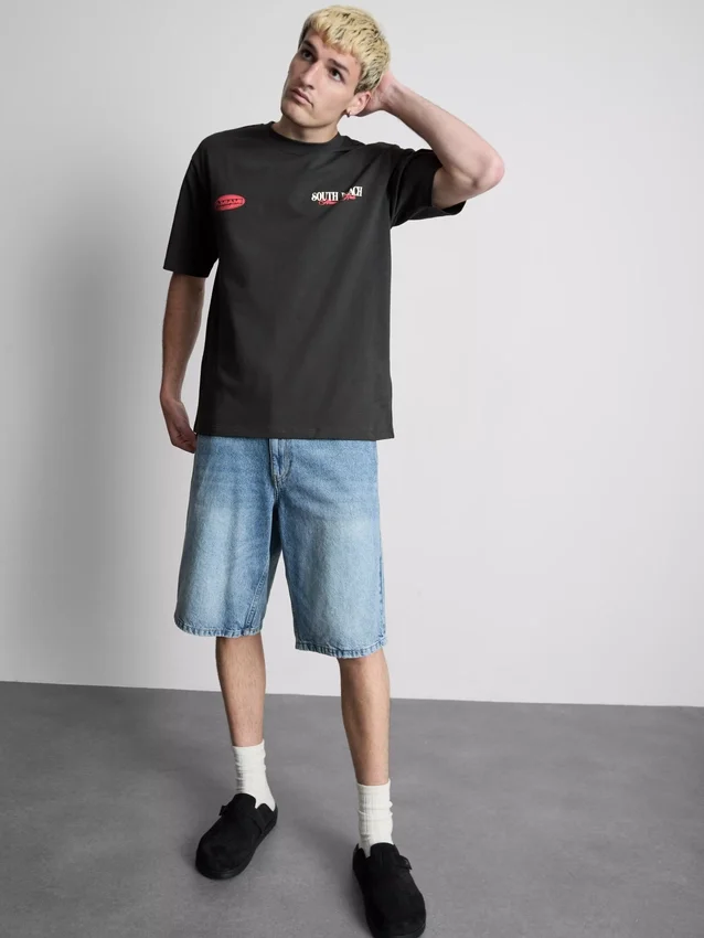 Miami-t-shirt med tryck