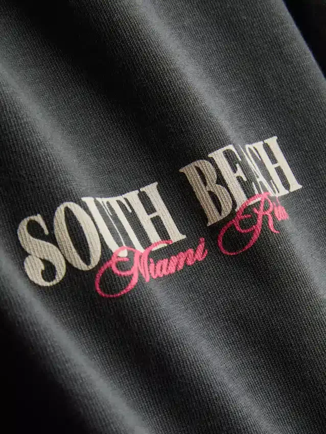 Miami-t-shirt med tryck