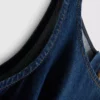 Midiklänning i bomullsdenim med sänkt midja