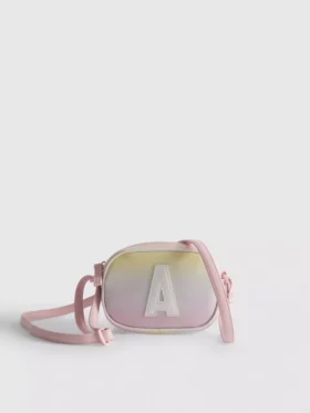Mini-axelväska med initialer