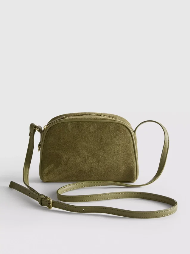Mini-crossbodyväska i imitationsmocka