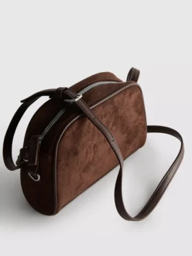 Mini-crossbodyväska i imitationsmocka