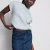 Minikjol i bomullsdenim