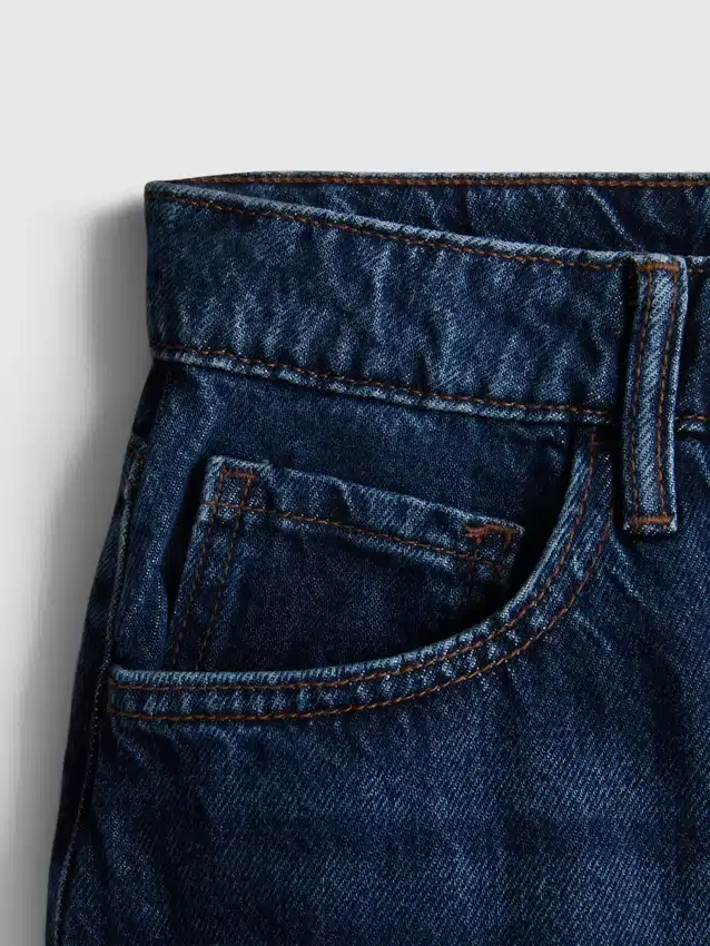 Minikjol i bomullsdenim