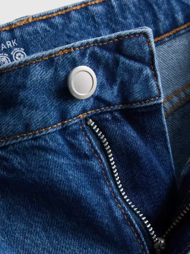 Minikjol i bomullsdenim