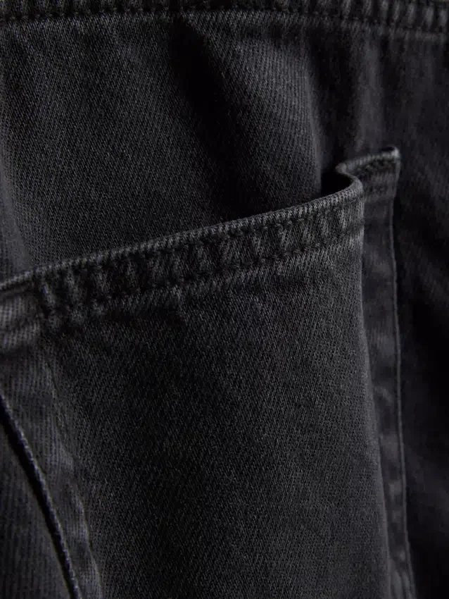 Minikjol i bomullsdenim