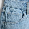 Minikjol i bomullsdenim