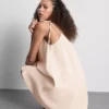 Miniklänning i bomull med trapezform
