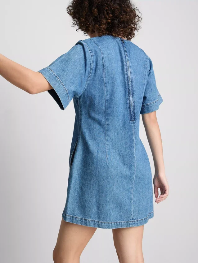 Miniklänning i bomullsdenim