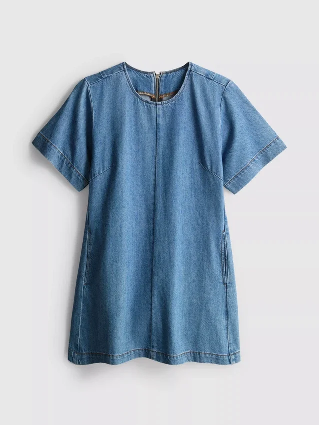 Miniklänning i bomullsdenim