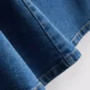 Miniklänning i bomullsdenim med A-linje