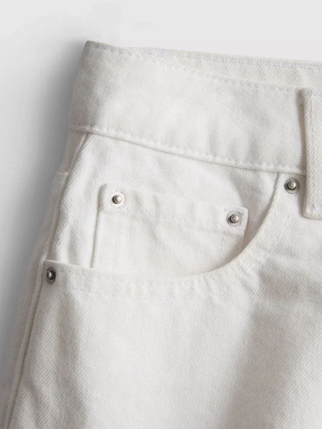 Minishorts i bomullsdenim