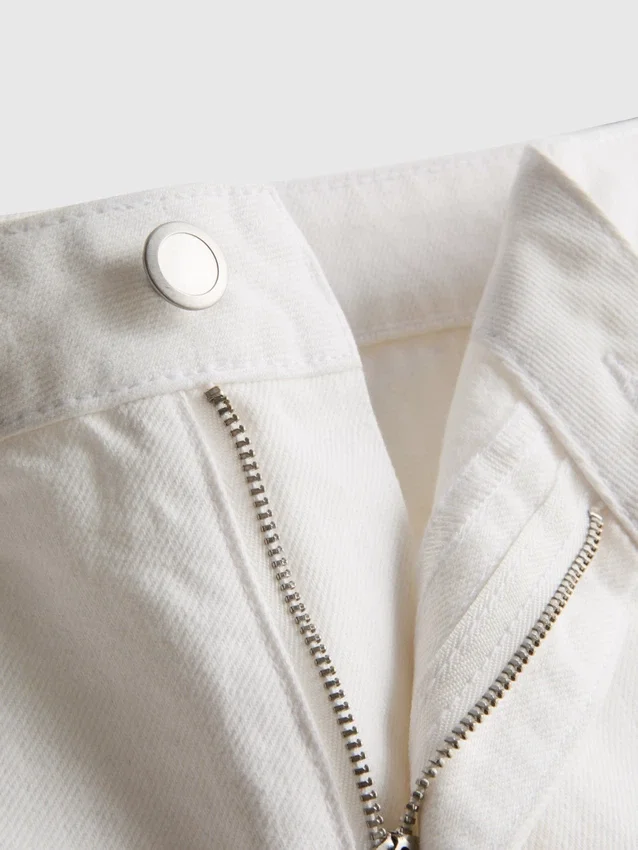 Minishorts i bomullsdenim