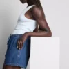 Mjukisbyxor i bomullsdenim