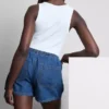 Mjukisbyxor i bomullsdenim