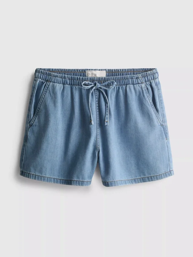Mjukisbyxor i bomullsdenim