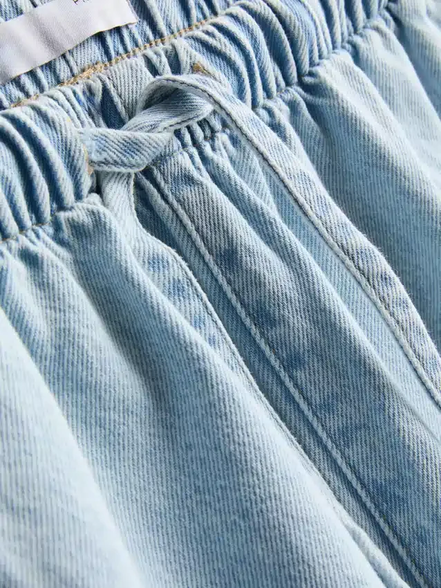 Mjukisbyxor i bomullsdenim